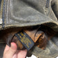 Vintage Womens Harley Davidson Rough Leather Trucker Style Jacket Size Large