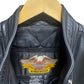 Vintage Womens Harley Davidson Fringe Leather Biker Jacket Size Large