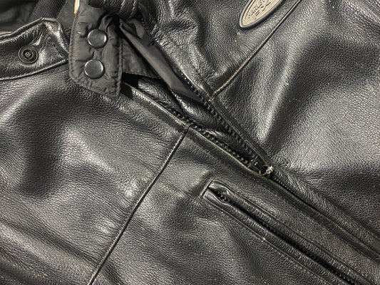 Vintage Harley Davidson FXRG Series 1 Genuine Leather Biker Jacket Size Large