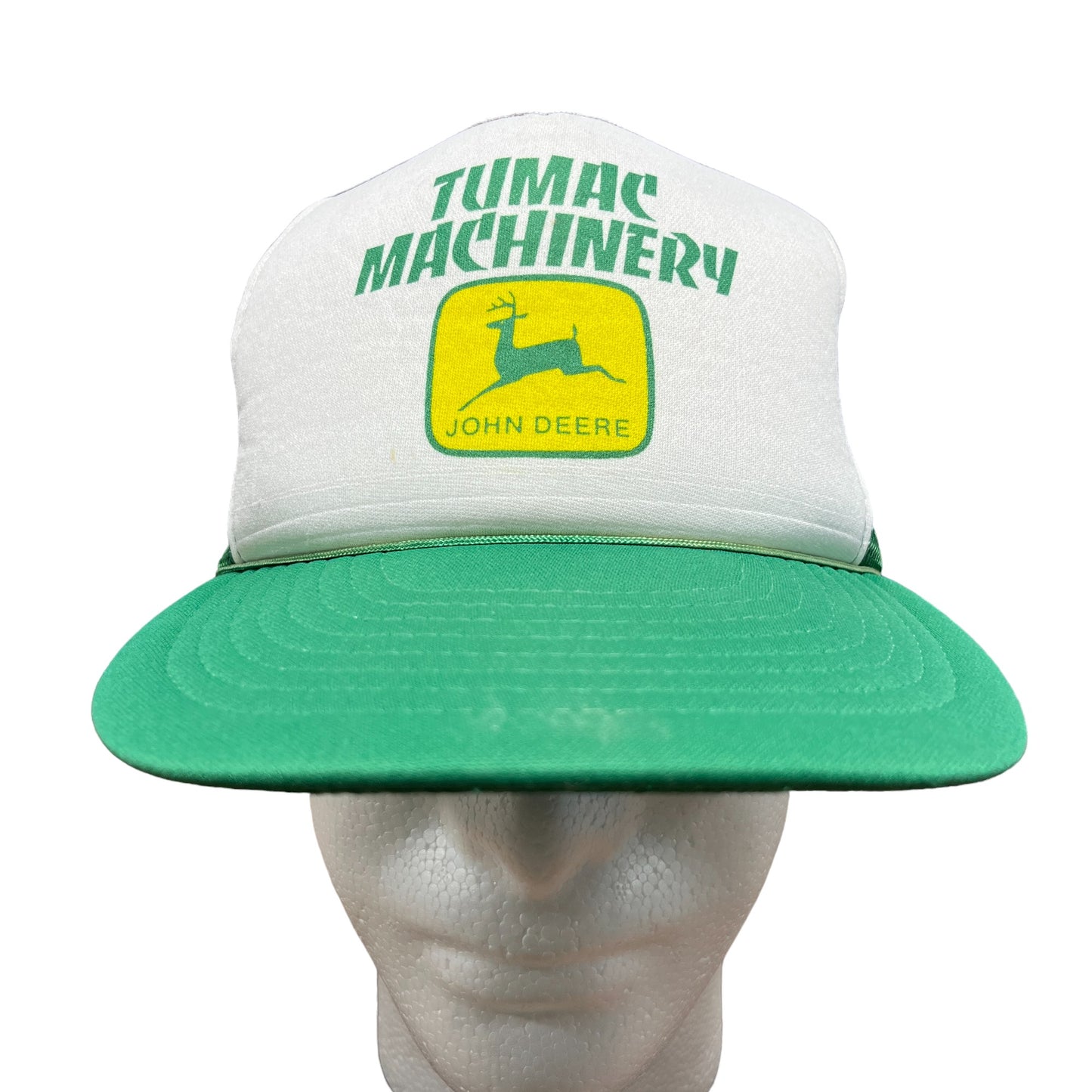 Vintage Tumac Machinery John Deere Trucker Snapback Hat