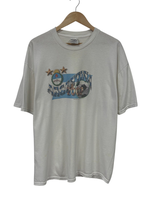 Vintage 2002 Argentina Soccer Graphic Tee Size XXL