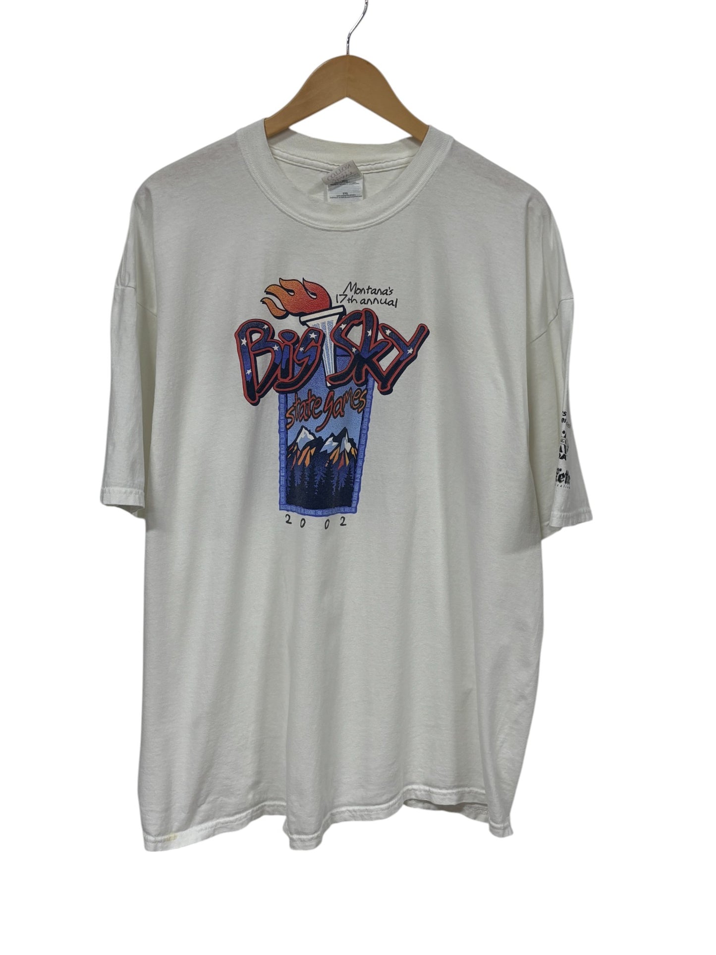 Vintage 2002 Montana Big Sky State Games Graphic Tee Size XXL