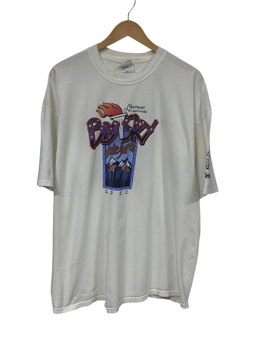 Vintage 2002 Montana Big Sky State Games Graphic Tee Size XXL