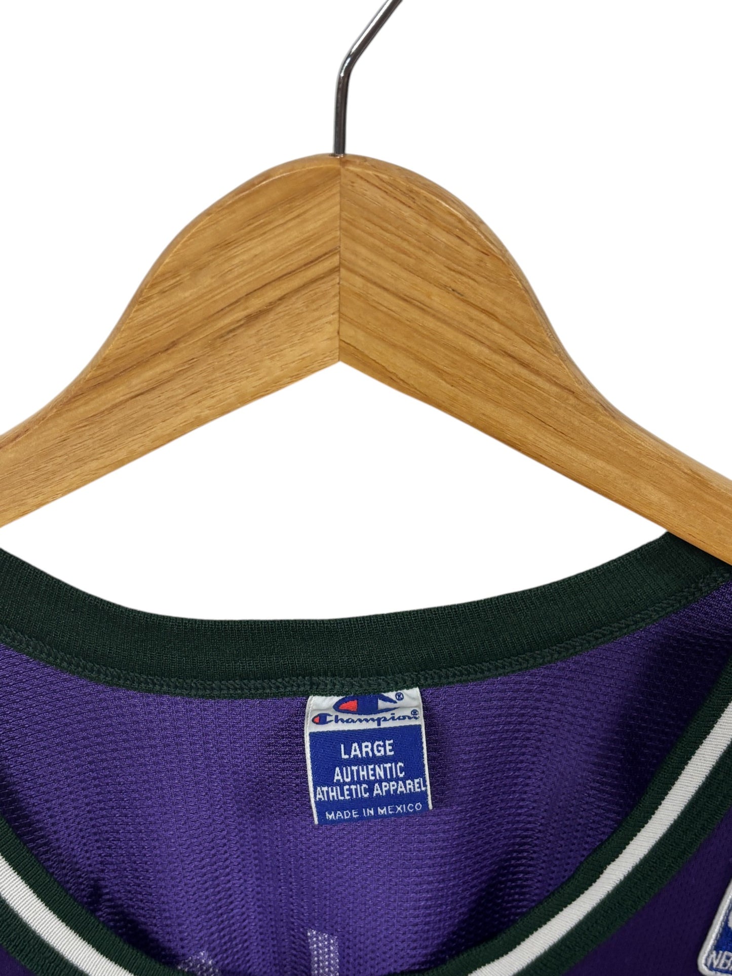 Vintage 90's Champion Ray Allen Bucks Jersey #34 Size Large