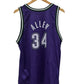 Vintage 90's Champion Ray Allen Bucks Jersey #34 Size Large