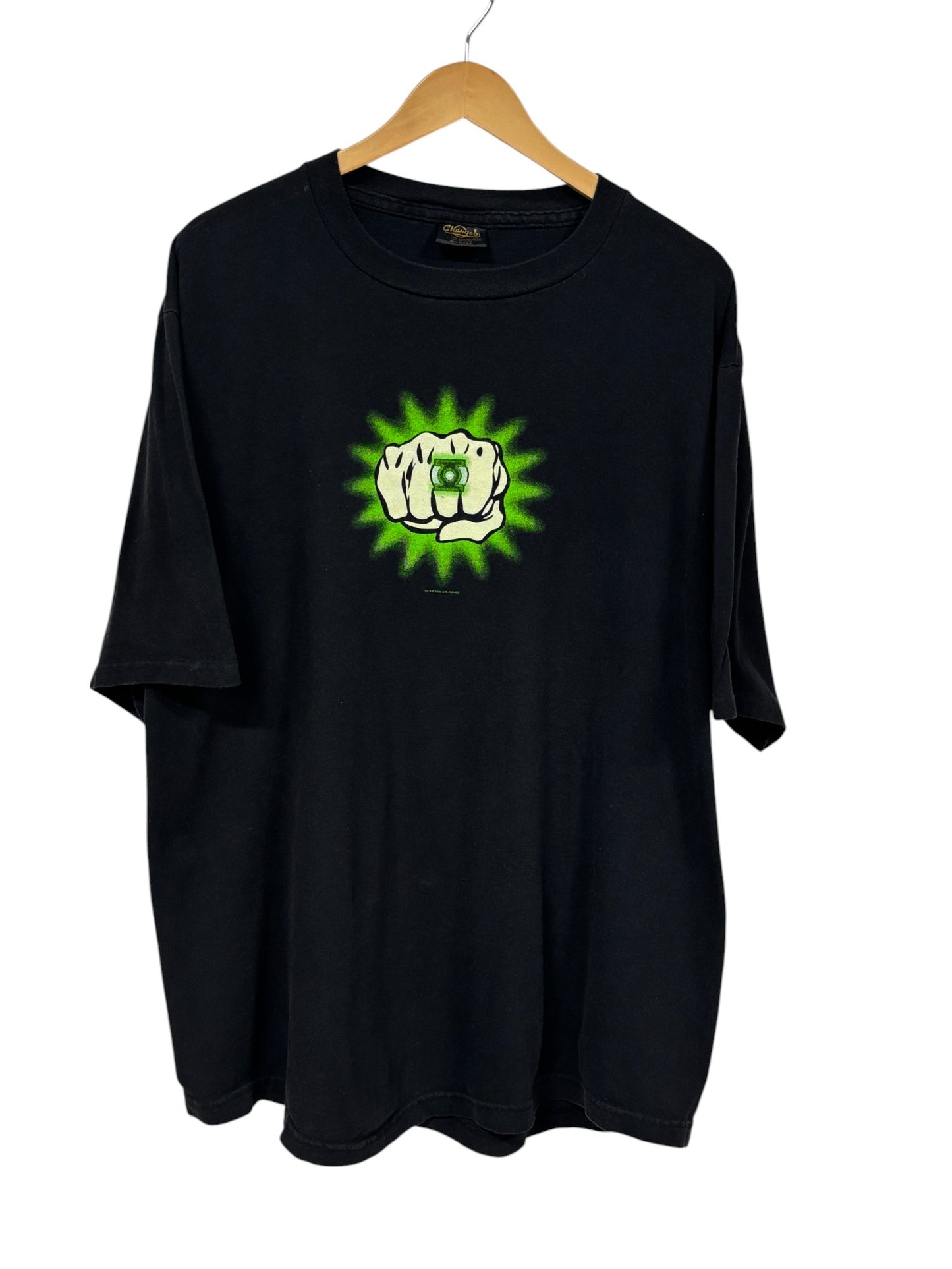 Vintage 2000 DC Comics Green Lantern Logo Graphic Tee Size XXL
