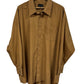 Vintage 90's Donatelli Brown Button Up Shirt Size XXL