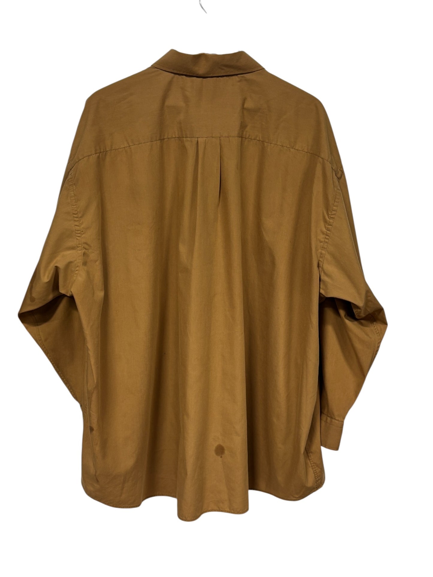 Vintage 90's Donatelli Brown Button Up Shirt Size XXL