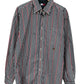 Vintage 90's Tommy Hilfiger Crest Striped Long Sleeve Button Up Shirt Size XL