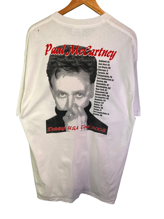 Vintage 2002 Paul McCartney Portrait Concert Tour Tee Size XL