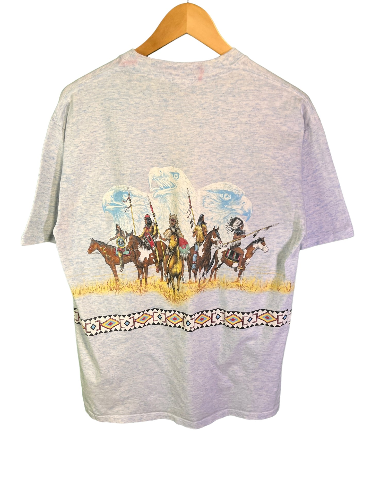 Vintage 90's Arizona All Over Print Native American Graphic Tee Size Large