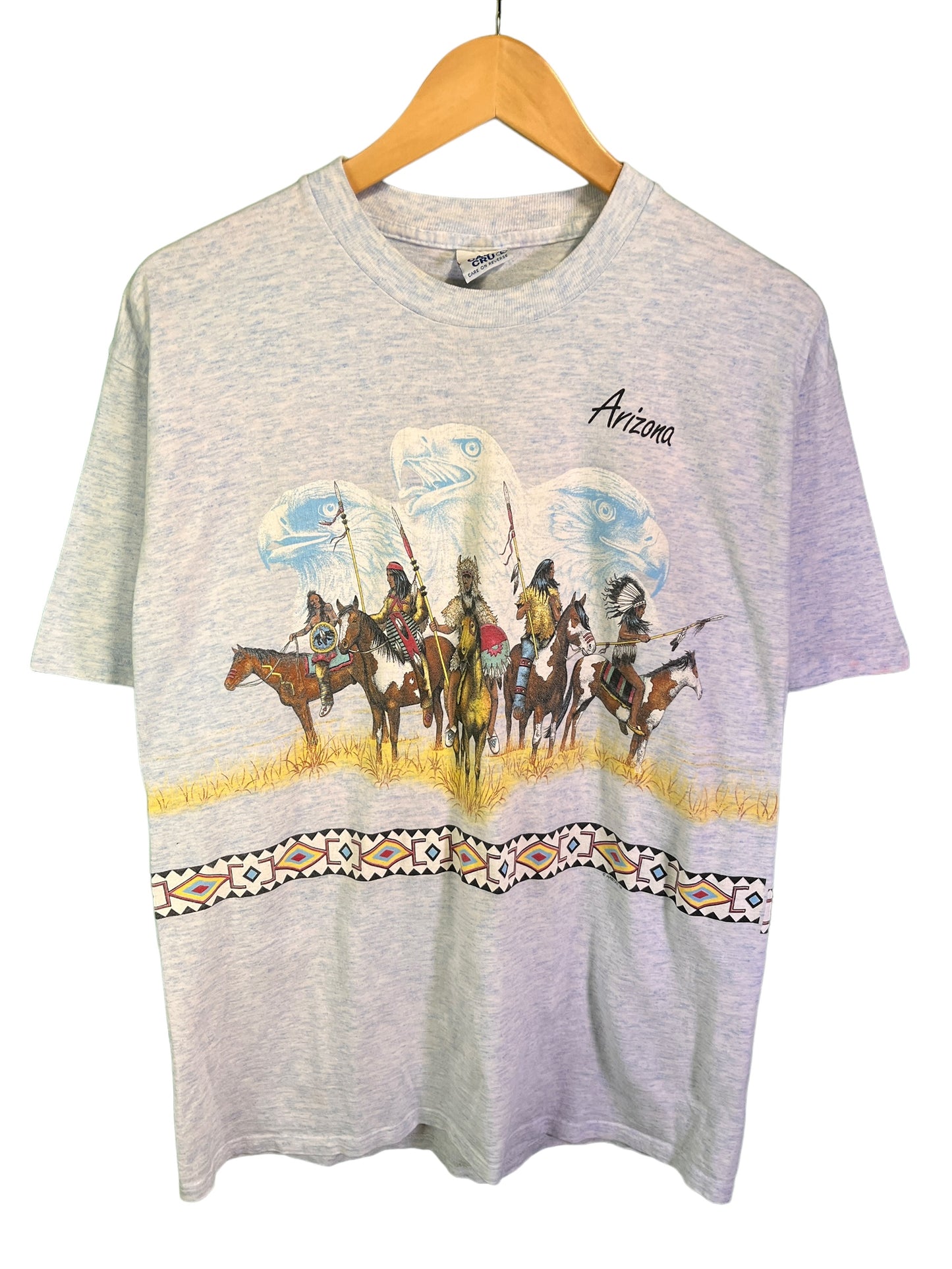 Vintage 90's Arizona All Over Print Native American Graphic Tee Size Large