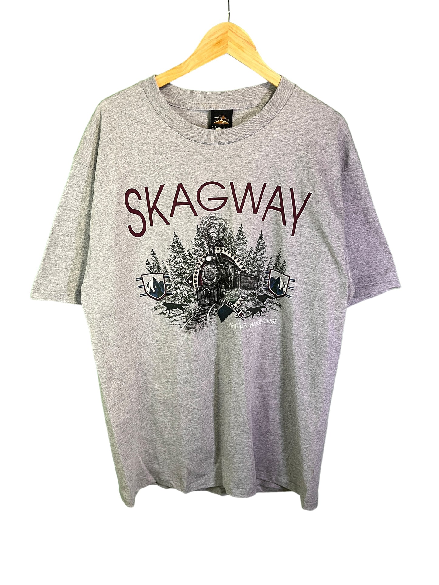 Vintage 90's Skagway Railroad Nature Graphic Tee Size XL