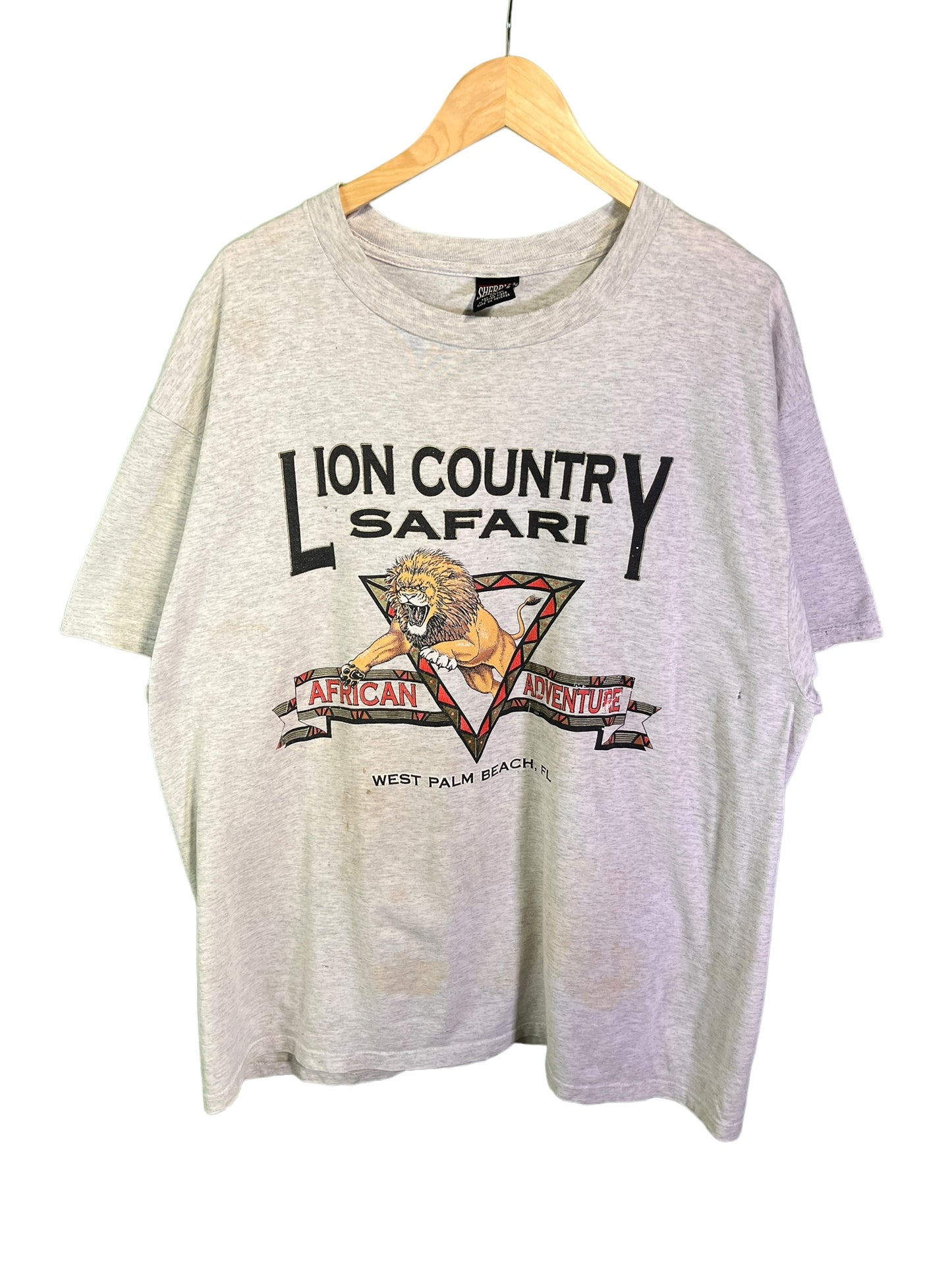 Vintage 90's Lion Country Safari Graphic Tee Size XXL