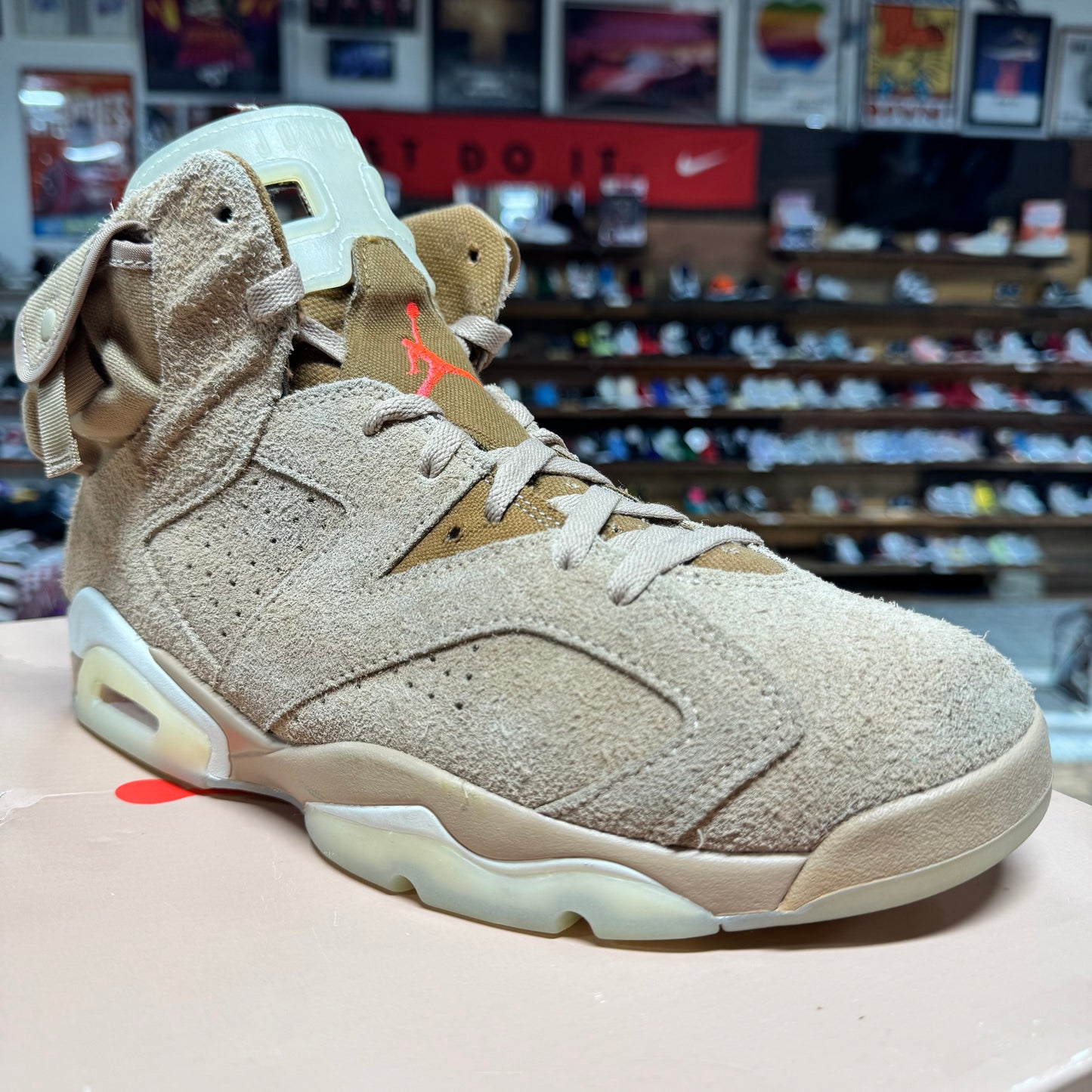 Jordan 6 'Travis Scott British Khaki' Size 10.5