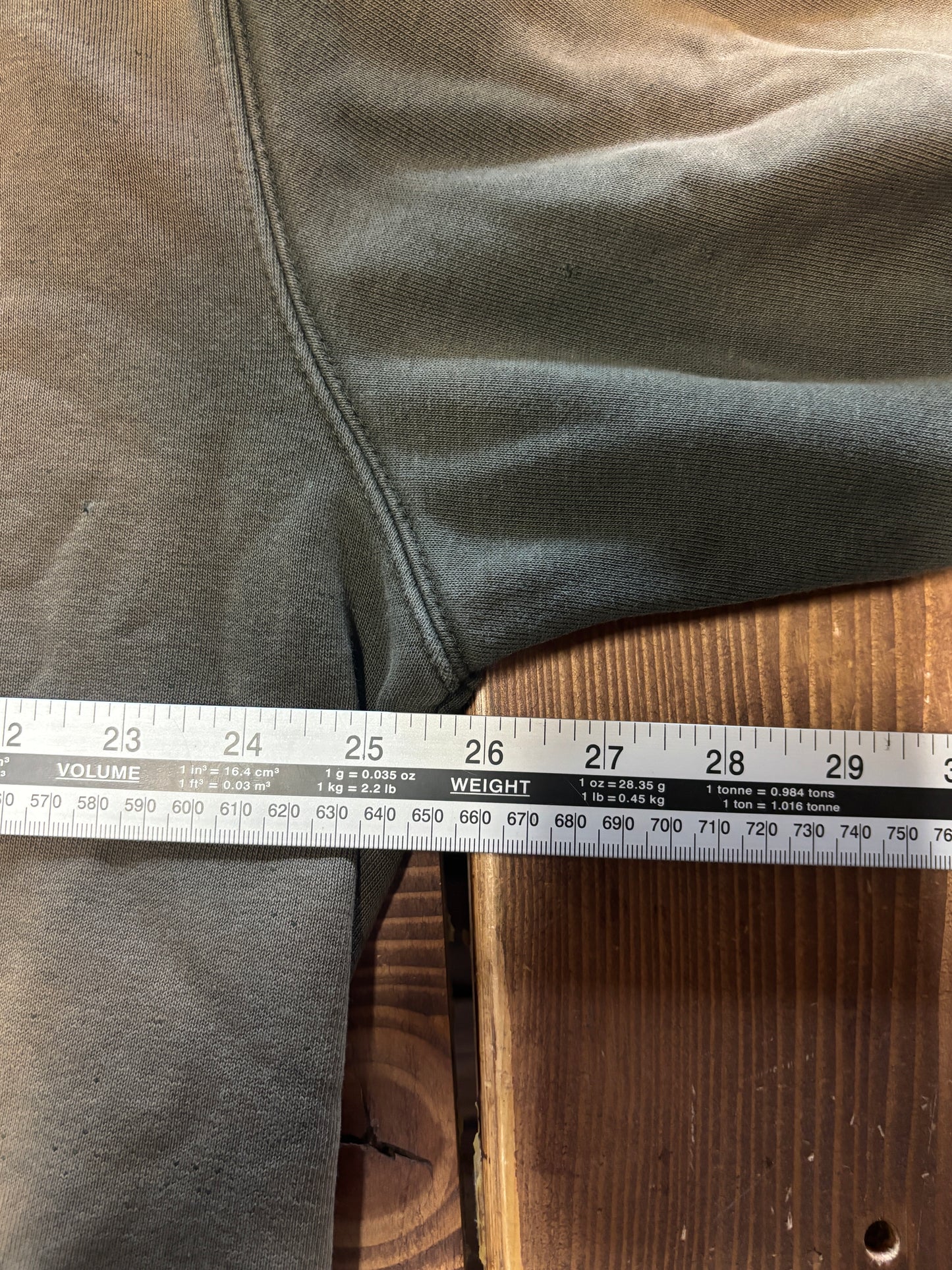 Carhartt Faded Olive Green Classic Logo Hoodie Size XL Tall