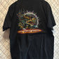 Vintage 90's Asian The Golden Dragon Big Print Graphic Tee Size Large