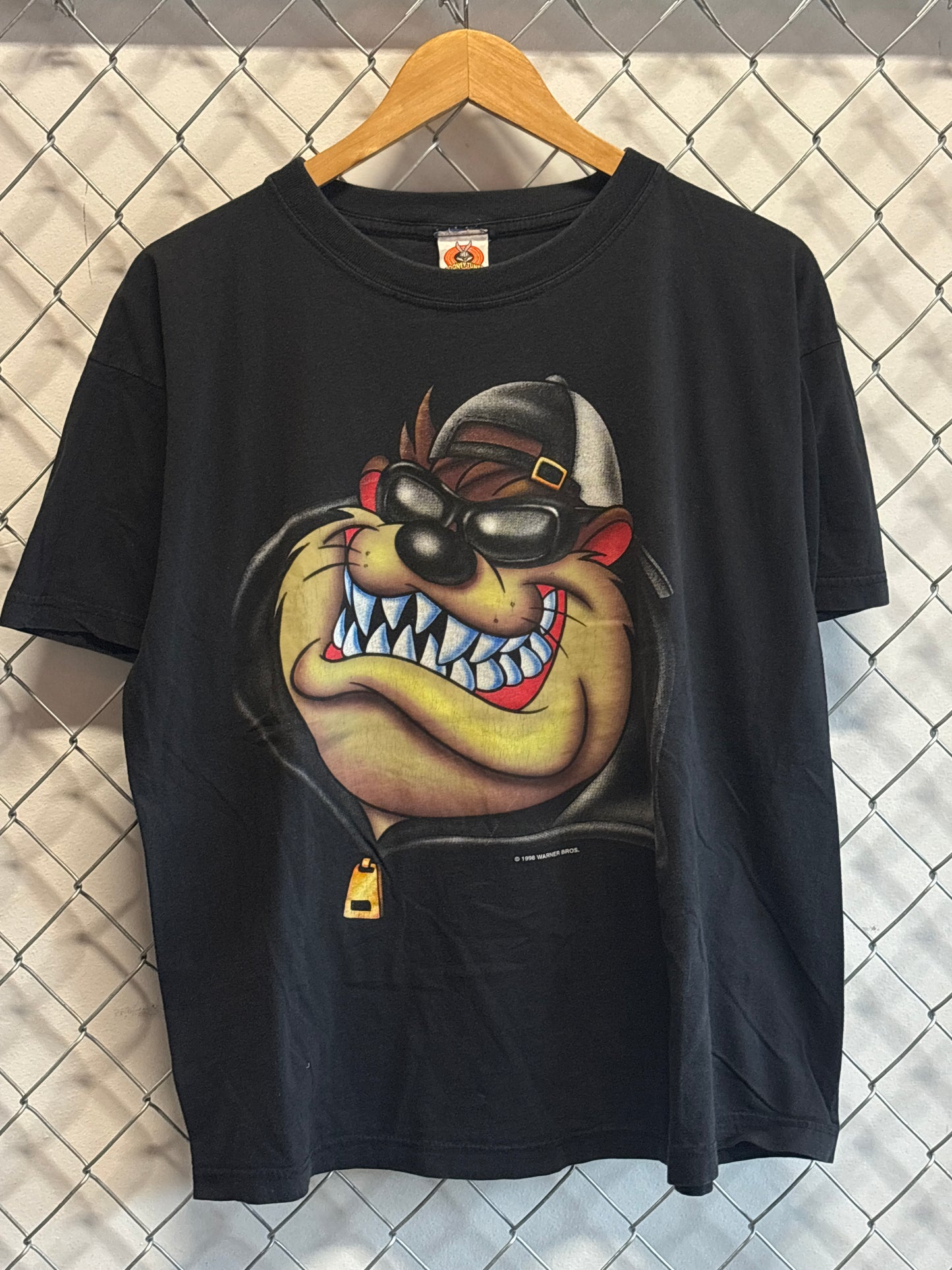 Vintage 90's Taz Bad Boy Hip Hop Cartoon Graphic Tee Size Large