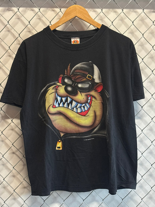 Vintage 90's Taz Bad Boy Hip Hop Cartoon Graphic Tee Size Large