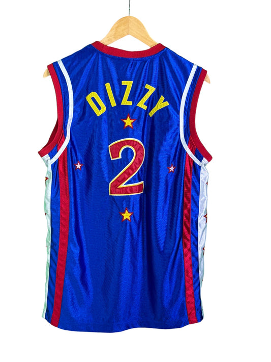 Vintage Harlem Globetrotters #2 Dizzy Grant Basketball Jersey Size Medium