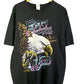 Vintage American Thunder Feel the Wind Bald Eagle Graphic Tee Size XL
