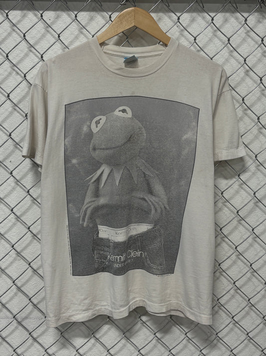 Vintage 90's Kermit Clein Calvin Klein Parody Graphic Tee Size Large