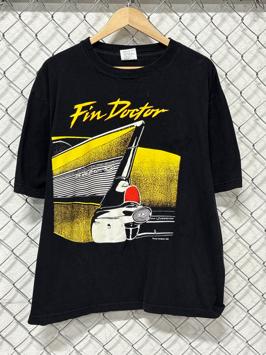 Vintage 90's Chevrolet Bel Air Fin Doctor Classic Car Tee Size XL