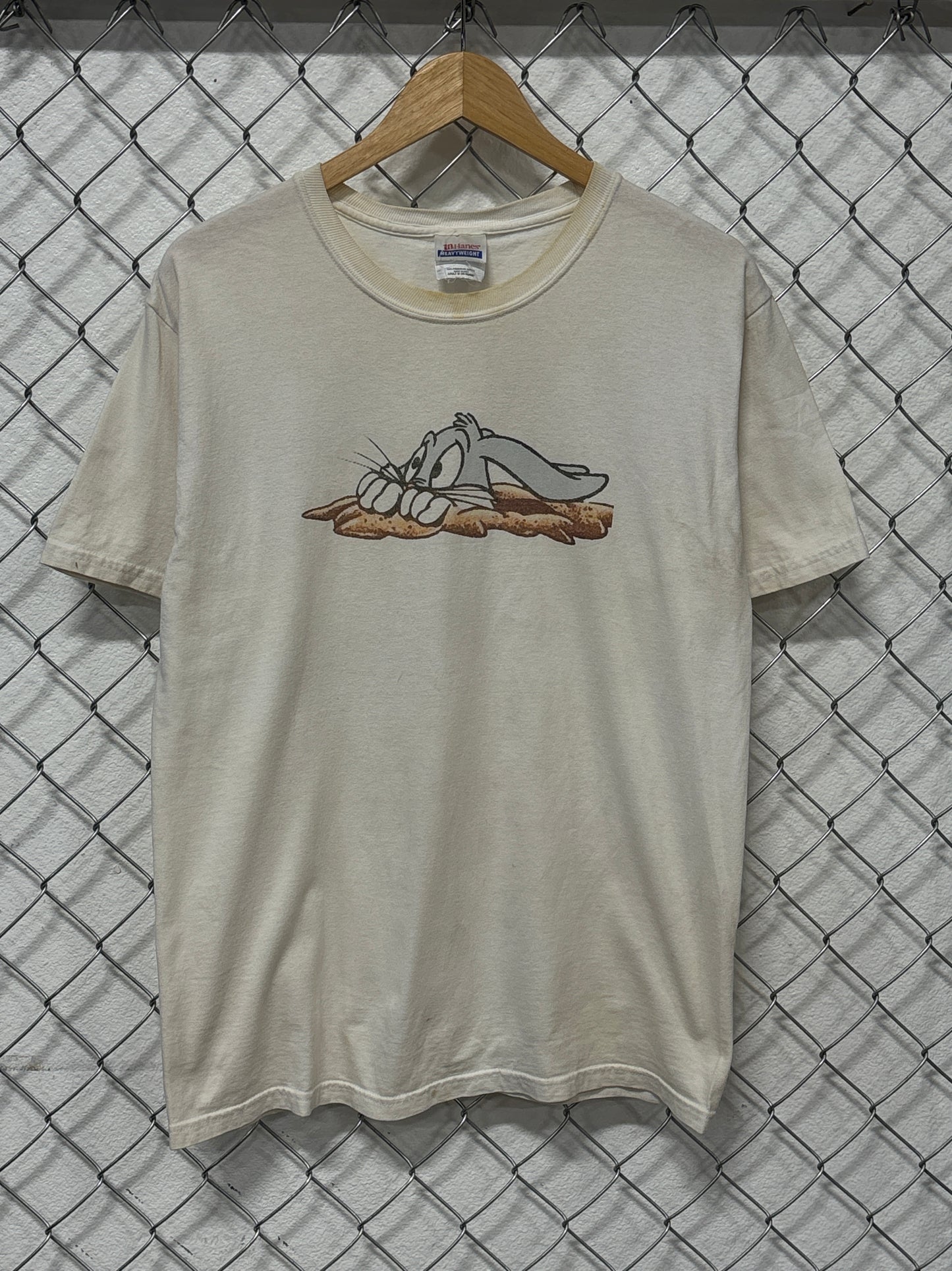 Y2K Looney Tunes Bugs Bunny Cartoon Graphic Tee Size Medium