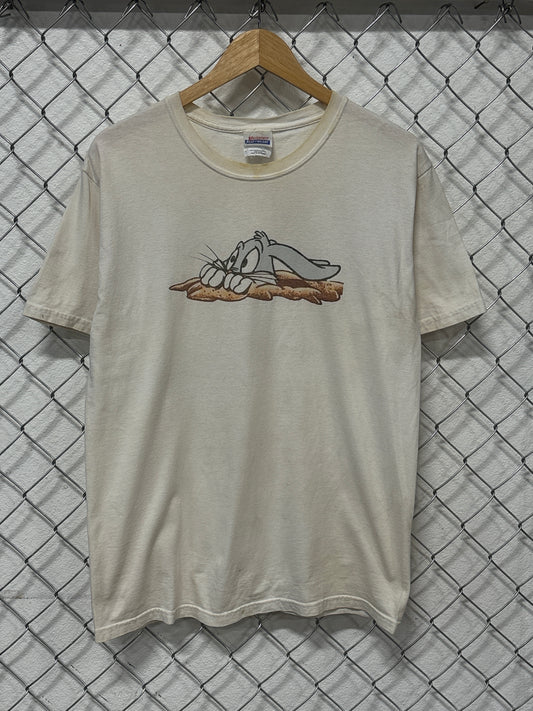 Y2K Looney Tunes Bugs Bunny Cartoon Graphic Tee Size Medium