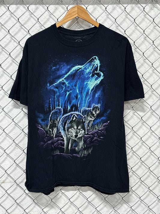 Nature Wolf Spirit Graphic Tee Size XL