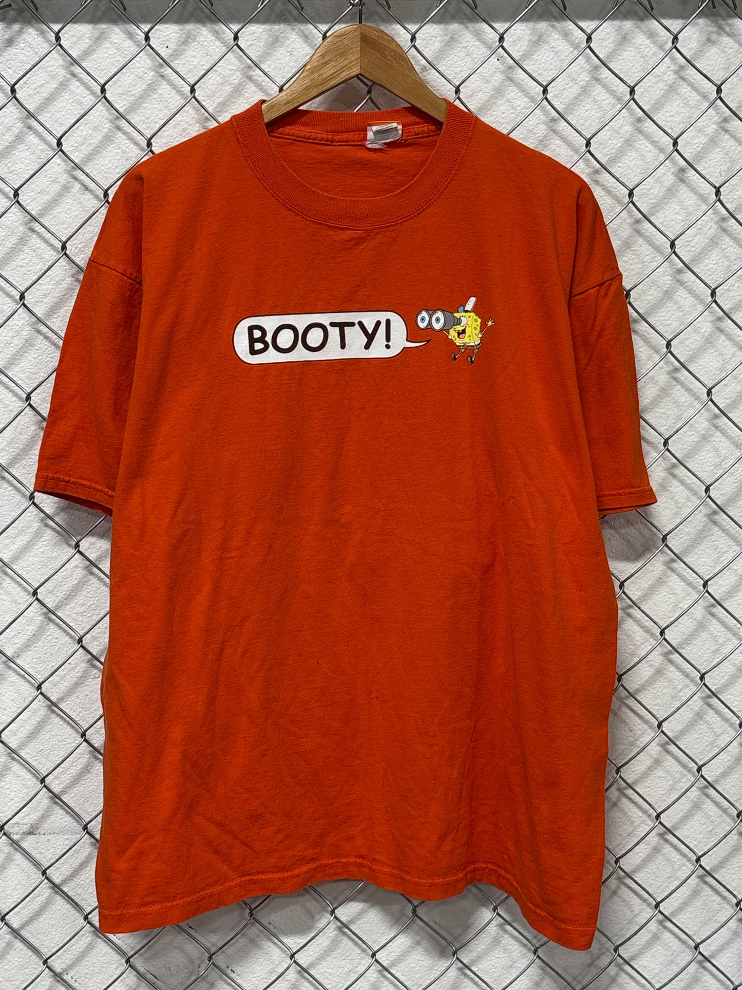 Vintage Y2K Spongebob Squarepants Booty Treasure Graphic Tee Size XL