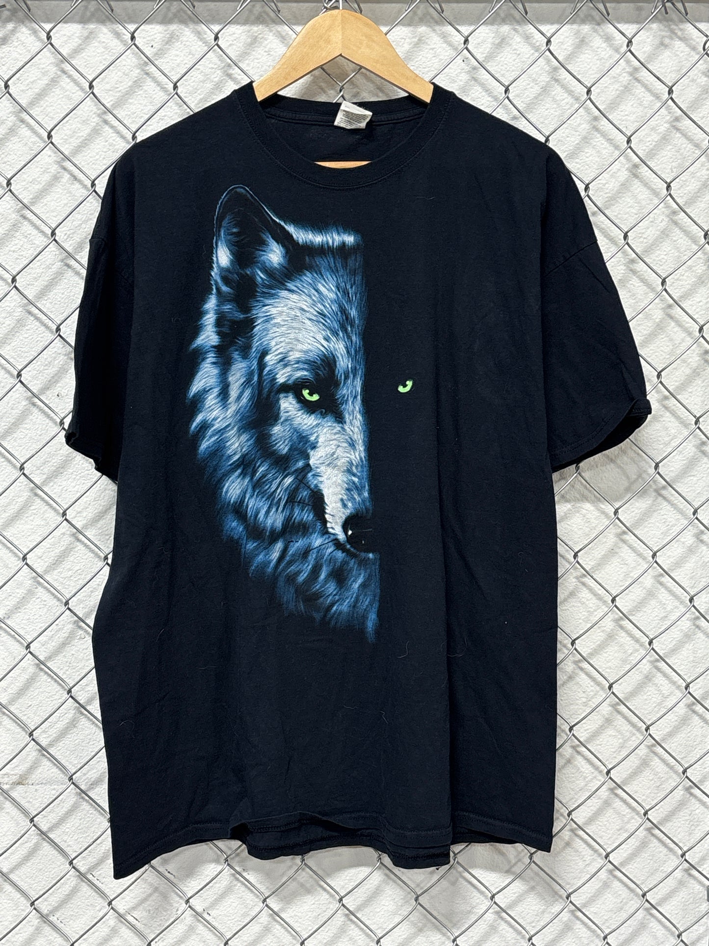 Y2K Lone Wolf Graphic Tee Size XXL