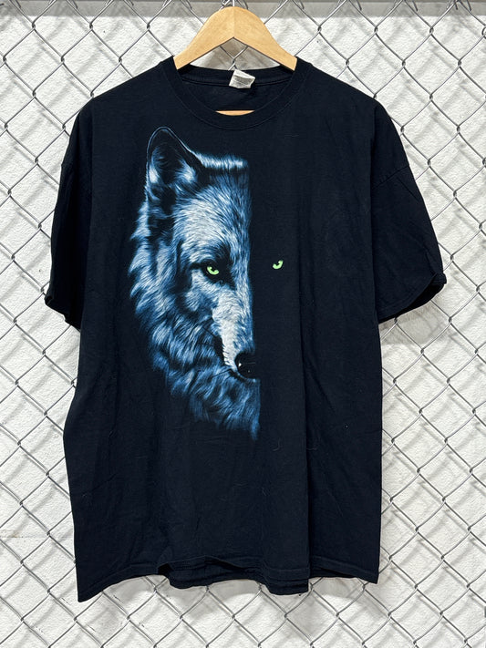 Y2K Lone Wolf Graphic Tee Size XXL