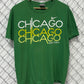 Y2K Nike Chicago Niketown Green Graphic Tee Size XL