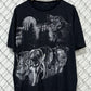 Vintage Wolf Pack Nature Double Sided Graphic Tee Size XXL