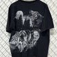Vintage Wolf Pack Nature Double Sided Graphic Tee Size XXL
