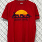 Vintage 90's Montana Red Lodge Elk Sunset Nature Tee Size Large