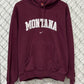 Vintage Y2K University of Montana Grizzlies Center Swoosh Hoodie Size Medium