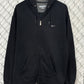 Vintage Y2K Nike Black Swoosh Zip Up Hoodie Size XL