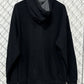 Vintage Y2K Nike Black Swoosh Zip Up Hoodie Size XL