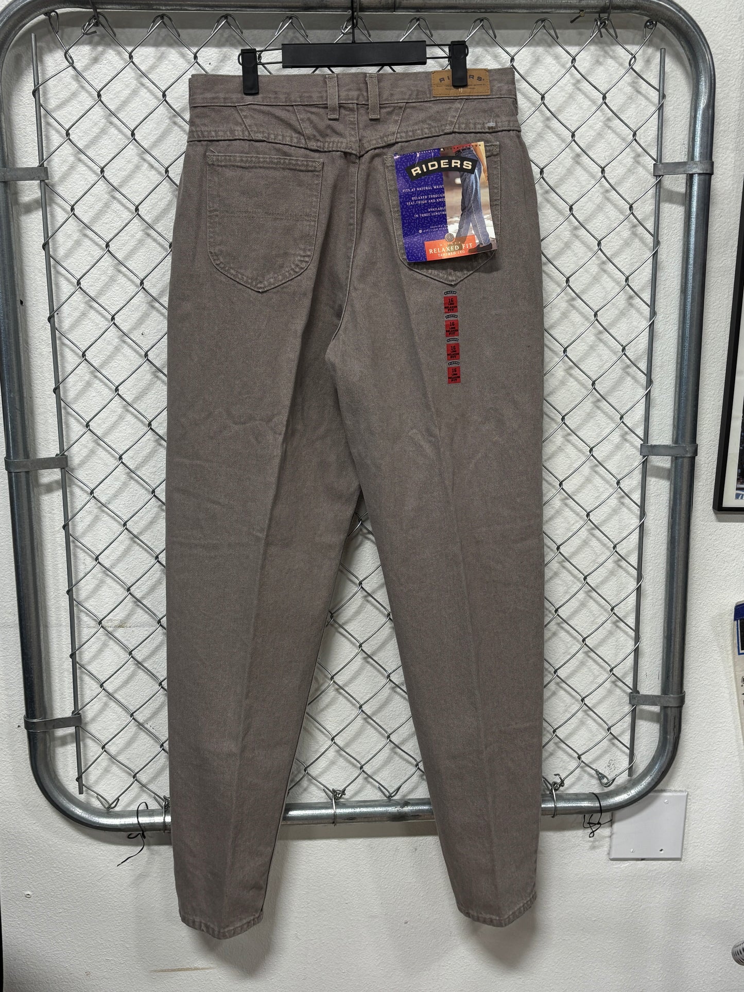 Vintage 90's Women's Lee Riders Western Denim Brown Jeans Size 32x34 NWT
