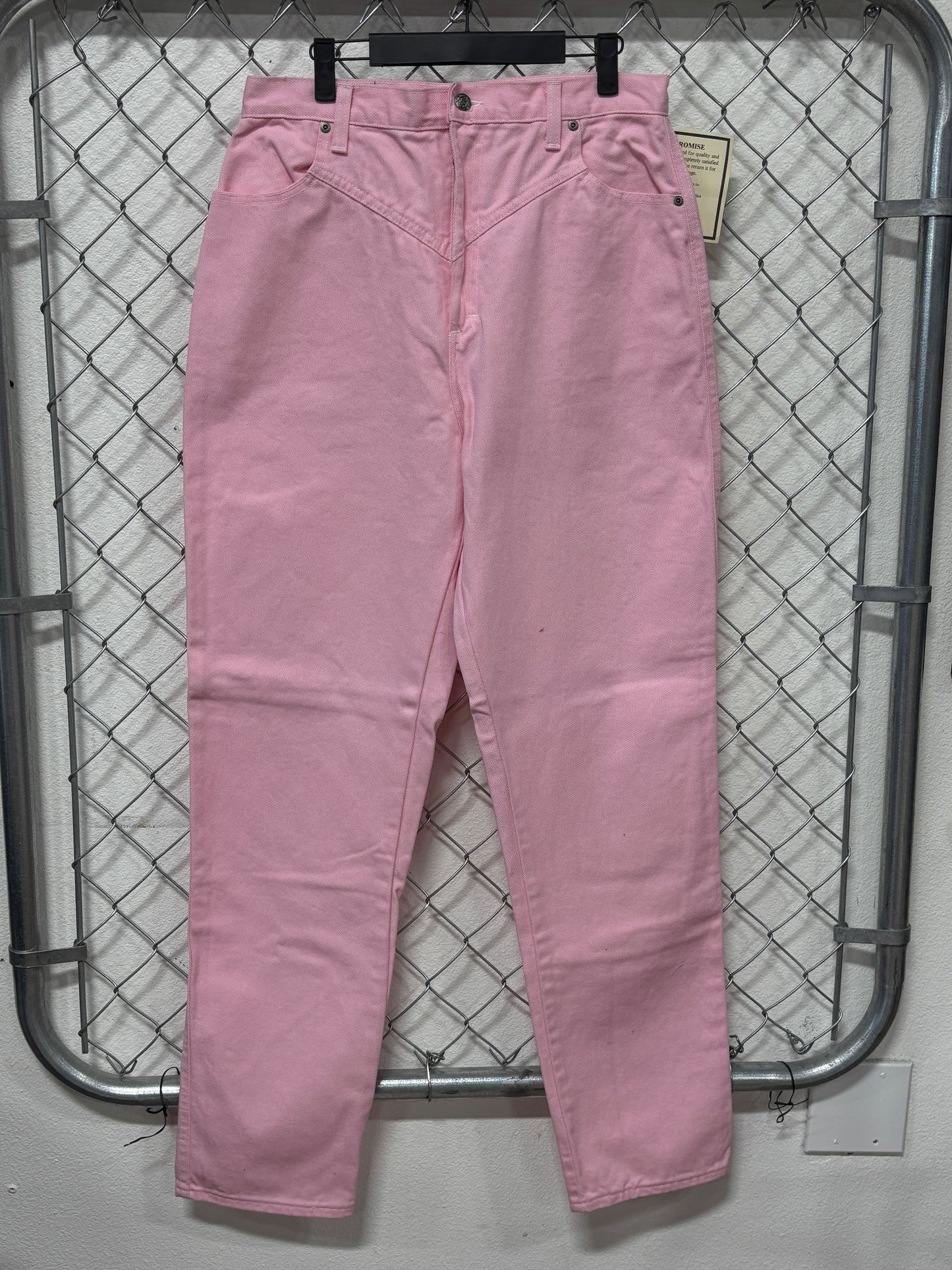 Vintage 90's Women's Ozark Jeans Pink High Waisted Western Size 31x33 NWT