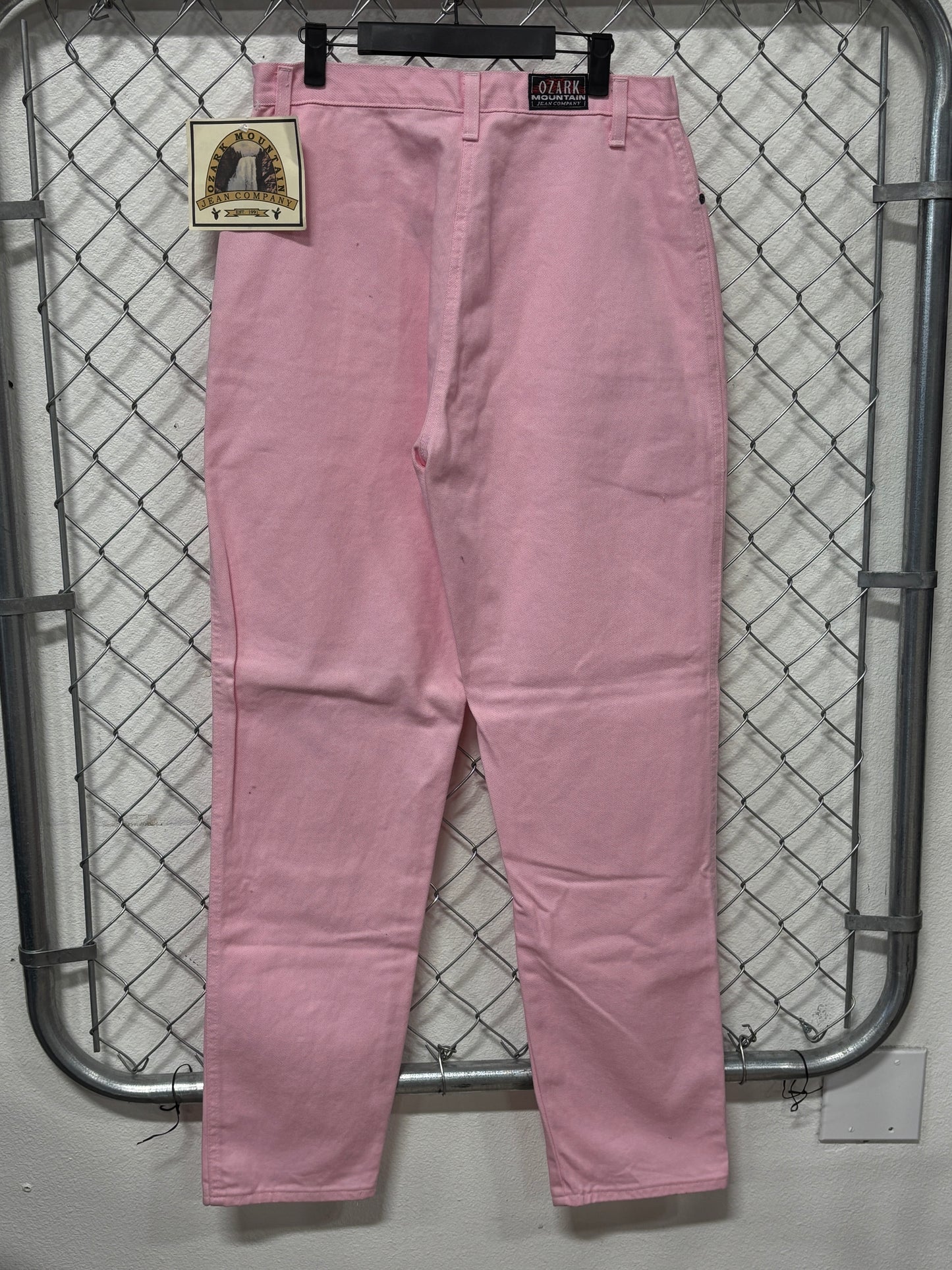 Vintage 90's Women's Ozark Jeans Pink High Waisted Western Size 31x33 NWT