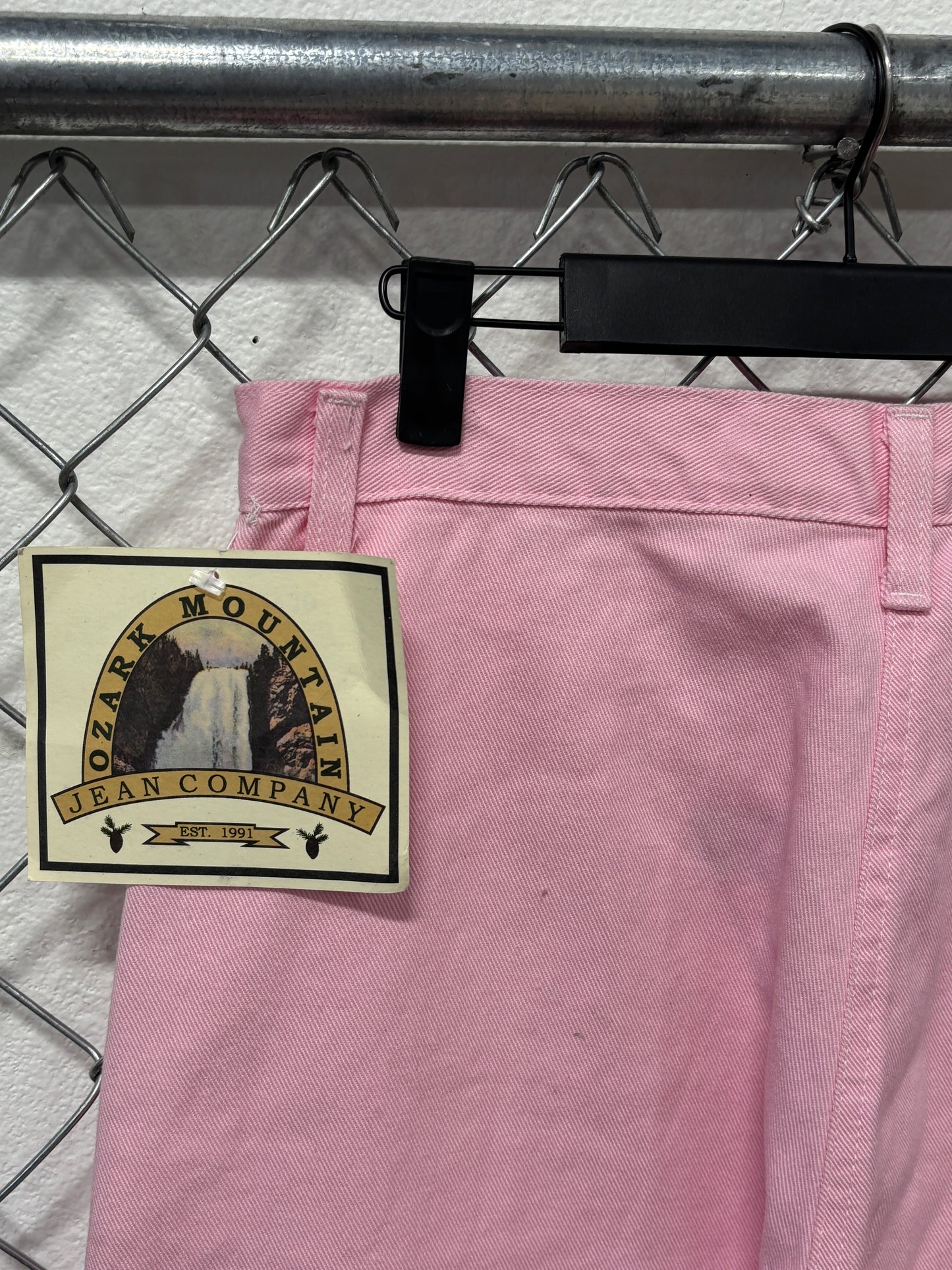 Vintage 90's Women's Ozark Jeans Pink High Waisted Western Size 31x33 NWT
