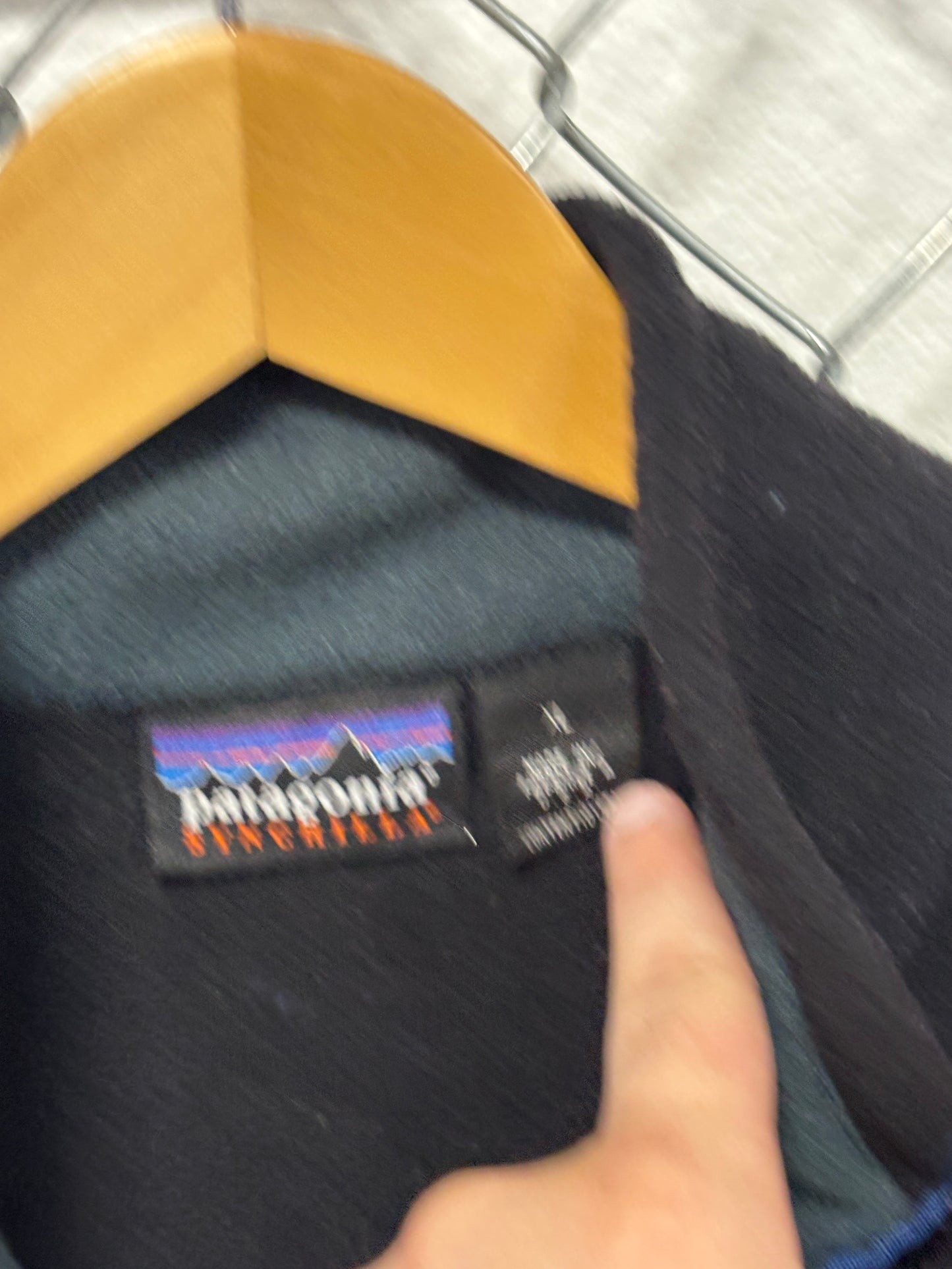 Vintage 90's Patagonia Synchilla Black Fleece Zip Up Vest Made USA Size XL
