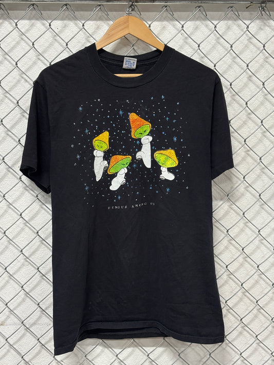 Vintage 90's Fungus Among Us Mushroom Graphic Tee Size Large