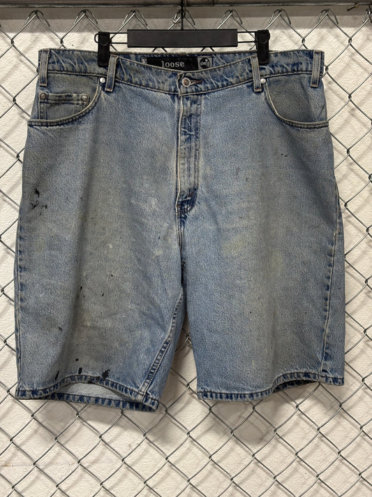 Vintage 90's Levi's Silver Tab Grunge Loose Fit Denim Shorts Size 36
