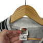 Vintage 90's Fruit of the Loom Grey Green Varsity Button Up Sweater Size XXL
