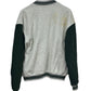 Vintage 90's Fruit of the Loom Grey Green Varsity Button Up Sweater Size XXL