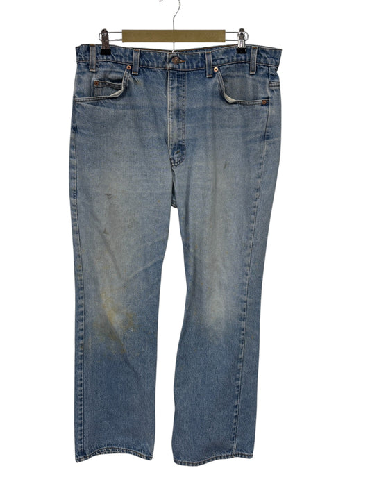 Vintage 90's Levi's Made in USA 517 Light Wash Denim Jeans Size 37x30